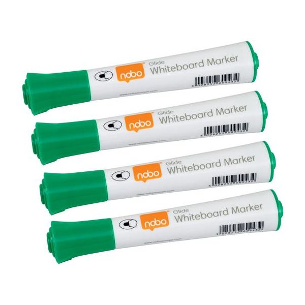 Popisovač na tabule, kužeľový hrot, 2 mm, 10 ks, NOBO "Glide", zelená