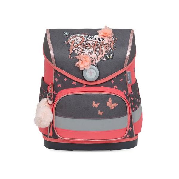 Školská taška, uzatváranie na magnet, BELMIL "Compact Bloomy Blossom"