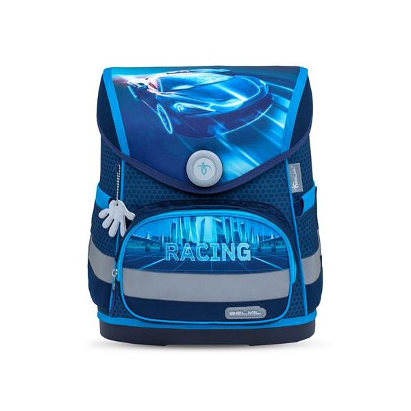 Školská taška, BELMIL "Compact Racing Blue Neon"