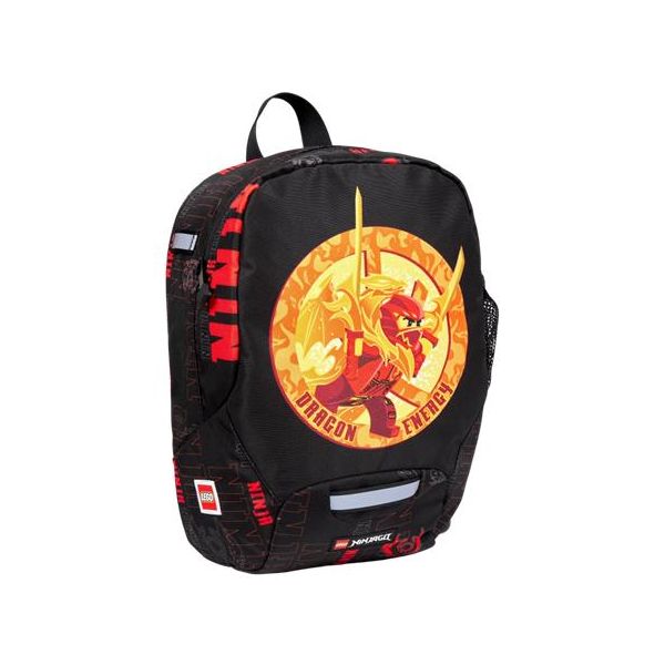 Batoh, pre škôlkarov, LEGO "Ninjago Dragon Energy",  čierny, vzorovaný
