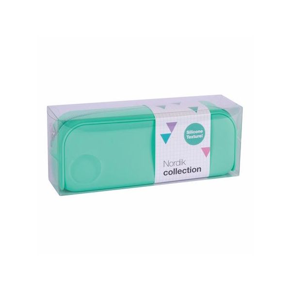 Peračník, na zips, silikónový, APLI "Nordik", tyrkysovo-zelená