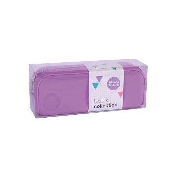 Peračník, na zips, silikónový, APLI "Nordik", fialová