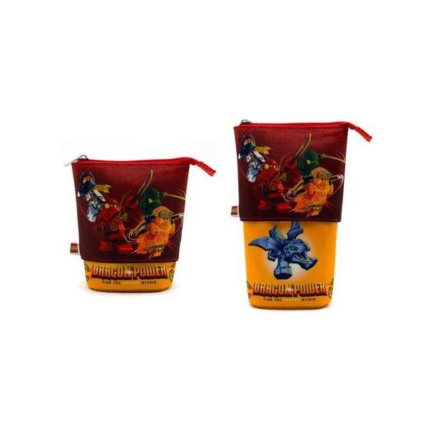 Peračník, na zips, pop-up, LEGO "Ninjago Dragon Power", červený-žltý, vzorovaný