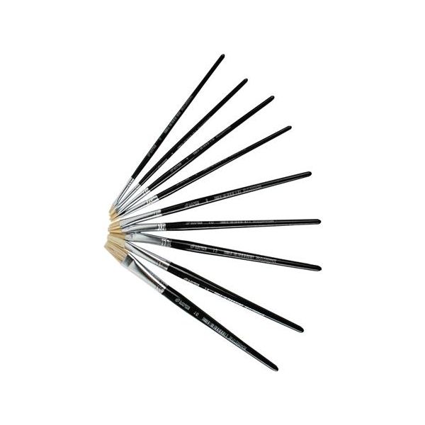 Štetec, no. 4, drevený, PULSE, plochý