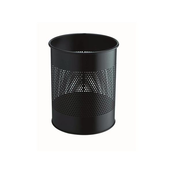 Odpadkový kôš, kovový, 15 l, DURABLE, čierna