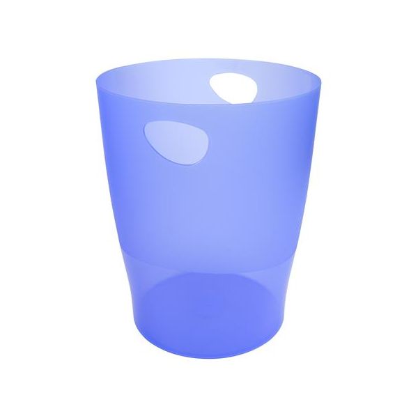 Odpadkový kôš, 15 l, PP, EXACOMPTA "Linicolor", ľadovo modrý