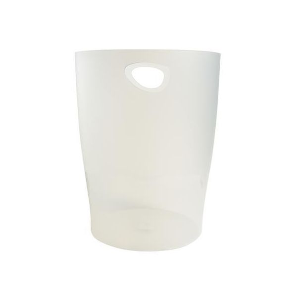 Odpadkový kôš, 15 l, PP, EXACOMPTA "Office", matný biely