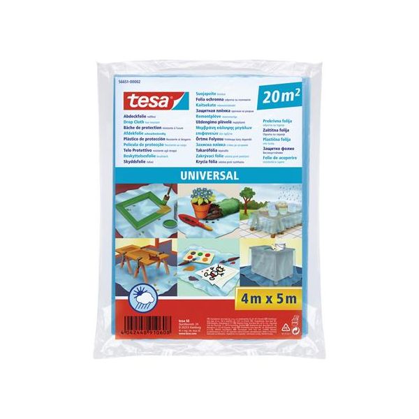 Zakrývacia fólia, 5 m x 4 m, TESA "Universal"