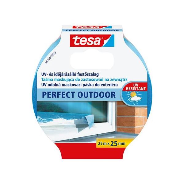 Maskovacia páska, do exteriéru, 25 mm x 25 m, TESA "Perfect  Outdoor"