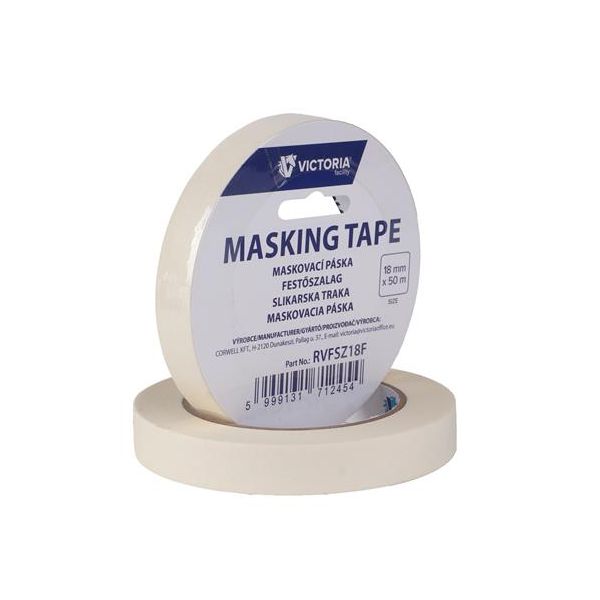 Maliarska páska, 18 mm x 50 m, VICTORIA FACILITY, biela