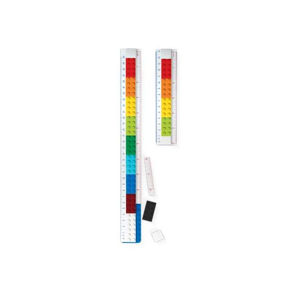 Pravítko, sada, skladacia, 2-dielna, s mini figúrkou, LEGO