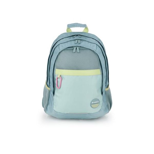 Školská taška, so zipsom, GABOL "Whisper", mätovo zelená