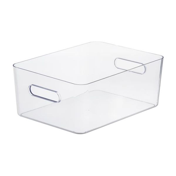 Úložný box, plastový, 15,4 l, SMARTSTORE "Compact Clear L", priehľadný