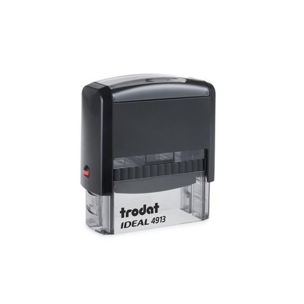 Pečiatka, TRODAT "Ideal 4913", čierne telo, s čiernou poduškou