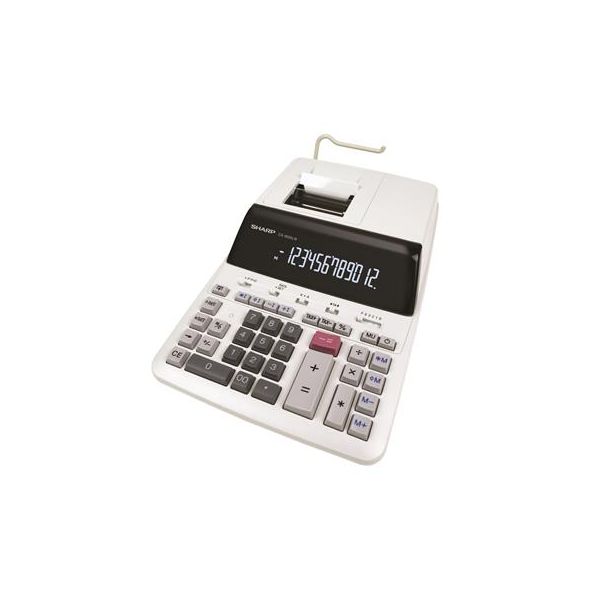 Kalkulačka, s tlačou, 12 miestny displej, 2 farebná tlač, SHARP "CS-2635LW"
