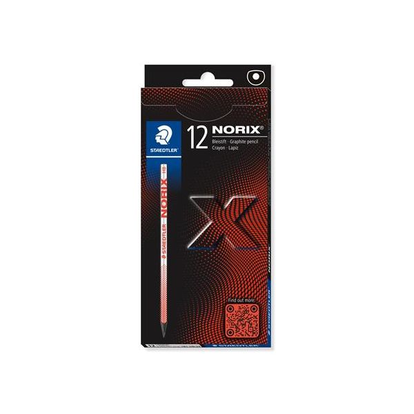 Grafitová ceruzka, HB, STAEDTLER "Norix® 181", červená, 12ks