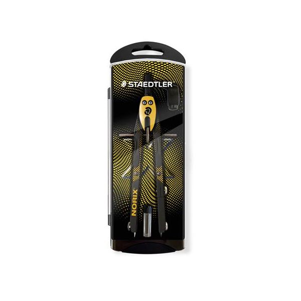 Kružidlo, precízne, 3-dielne, STAEDTLER "Norix® 555", žlté