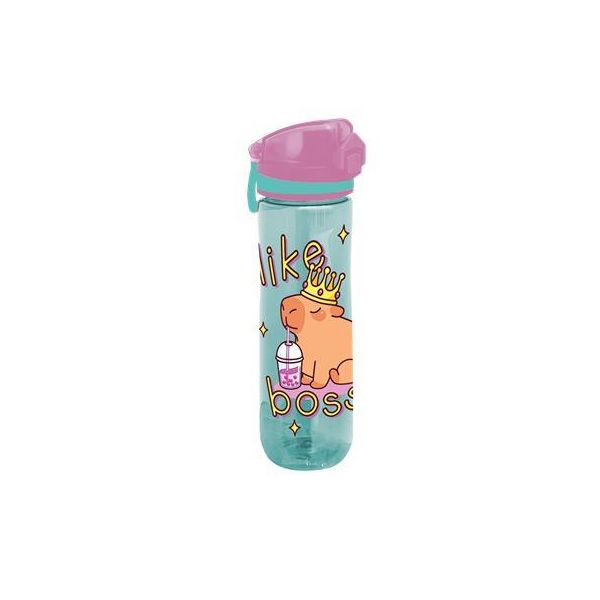 Fľaša, 600 ml, LIZZYSULI, Lollipop Capybara, zelená-fialová