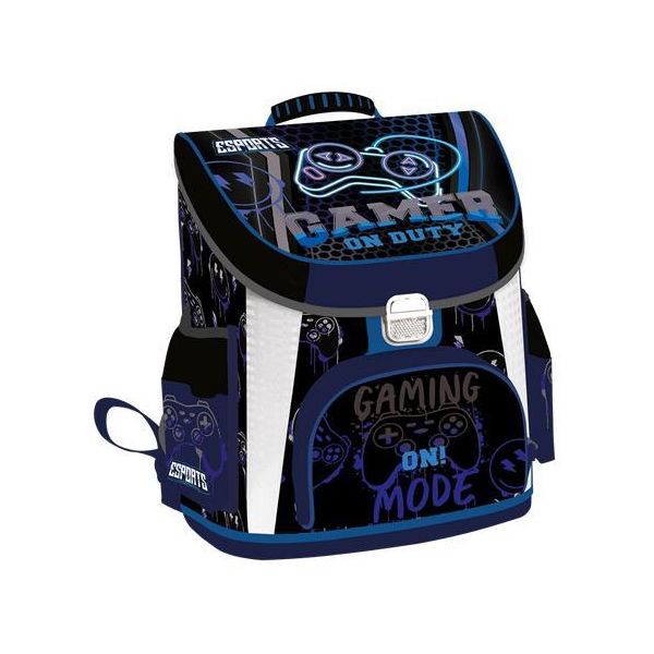 Školská taška, na zips, pre 1.-2. ročník, LIZZYSULI "Esports", Gamer on duty