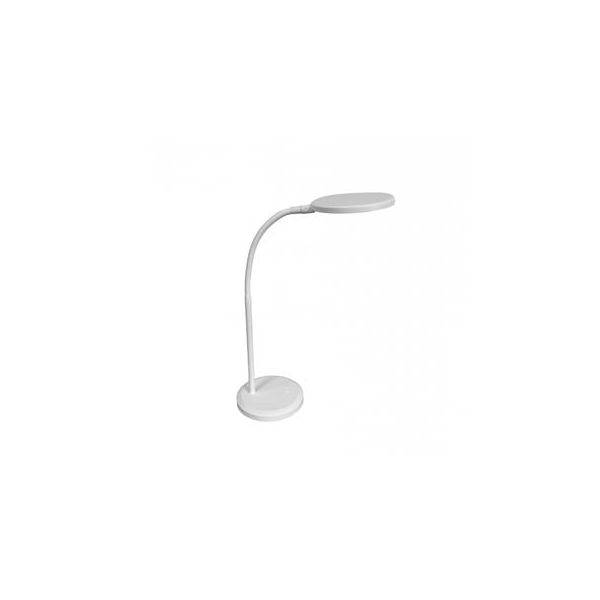 Stolová lampa, LED, 8,3 W, otočná, ALBA, biela
