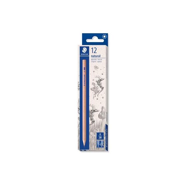Grafitová ceruzka, 2B, šesťhranná, STAEDTLER "Noris® natural 130 60N", 12ks