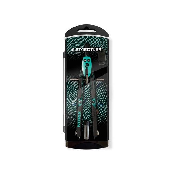 Kružidlo, precízne, 3-dielne, STAEDTLER "Norix® 555", zelené