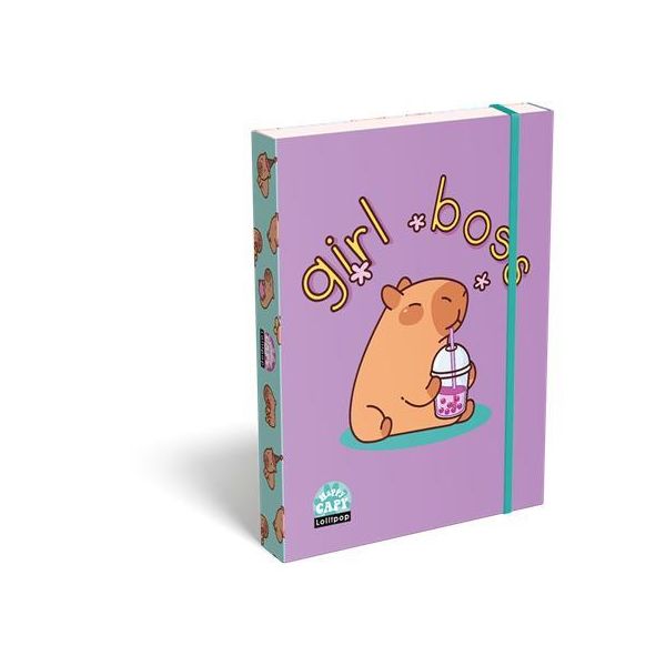 Box na zošity, A5, LIZZYSULI, Lollipop Capybara, zelený