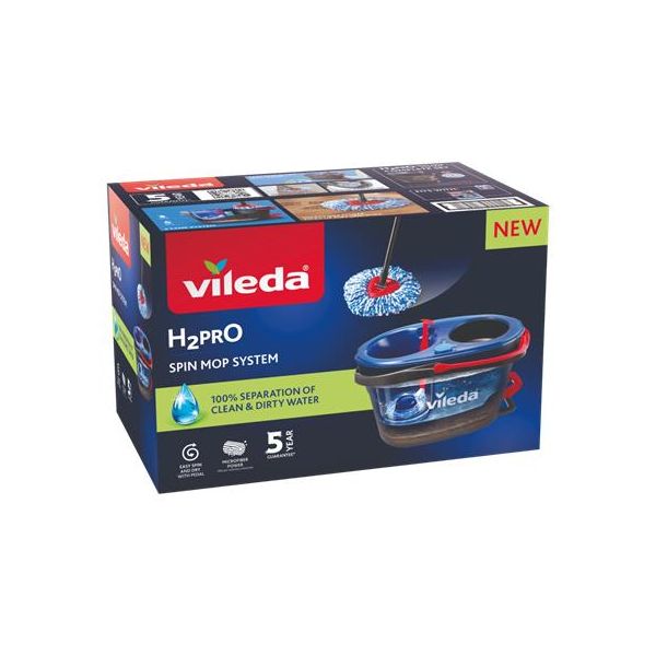 Rotačný mop, s pedálom, VILEDA "H2PrO"