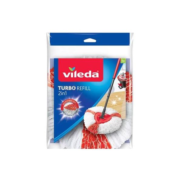 Náhradná hlavica, VILEDA "Turbo 2in1", biela-červená