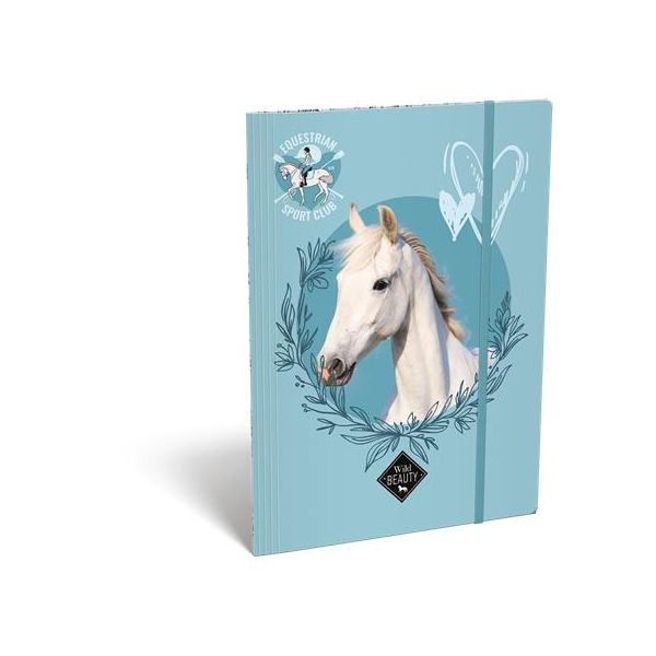 Doska s gumičkou, kartón, A4, LIZZYSULI, "Wild Beauty, Sport Club"