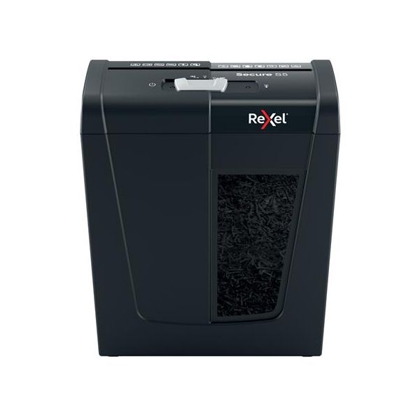 Skartovací stroj, pásiky, 5 listov, REXEL, "Secure S5"
