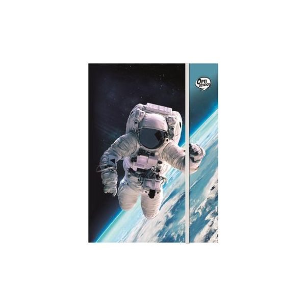 Doska s gumičkou, kartón, A4, OPTISCHOOL "Astronaut"