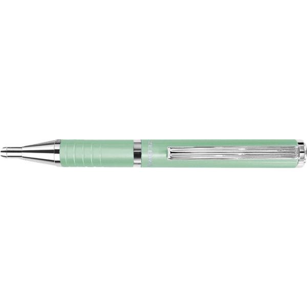 Guľôčkové pero, 0,24 mm, teleskopické, pistáciovo zelené  telo, ZEBRA "SL-F1", modré