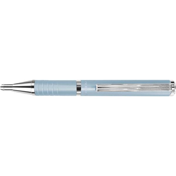 Guľôčkové pero, 0,24 mm, teleskopické, baby modré telo, ZEBRA "SL-F1", modré