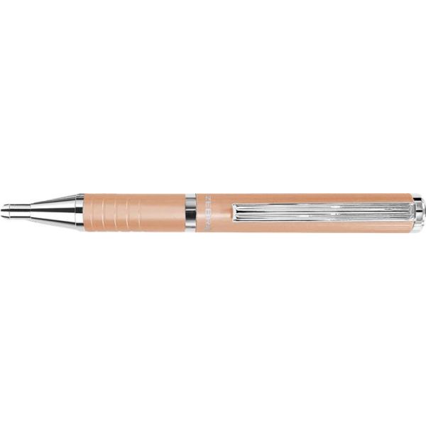 Guľôčkové pero, 0,24 mm, teleskopické, broskyňové telo, ZEBRA "SL-F1", modré