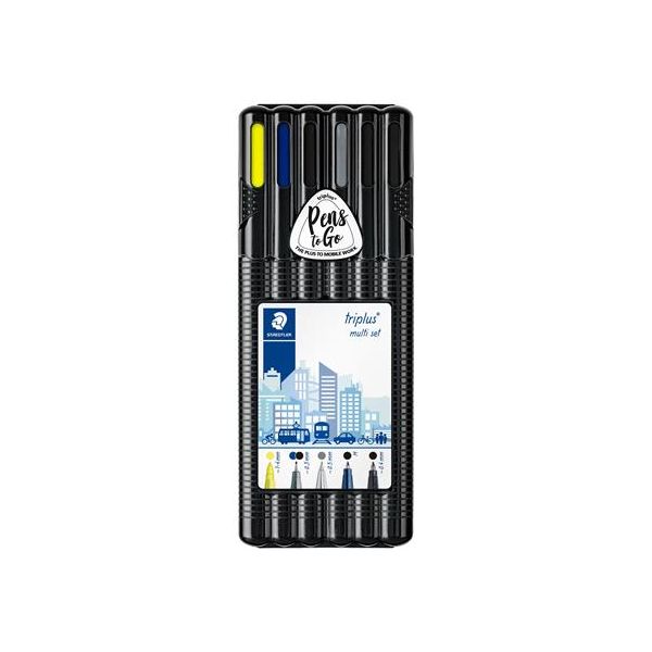 Sada na písanie, 6-kusová, STAEDTLER "Triplus® multi set 34”, 6ks
