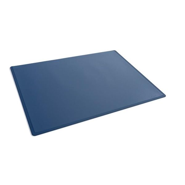 Podložka na stôl, 650x500 mm, PP, s priehľadnou krycou fóliou, DURABLE, tmavomodrá