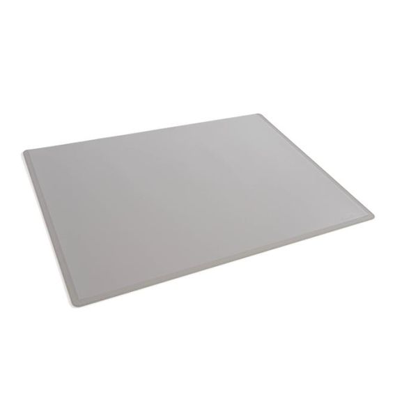Podložka na stôl, 650x500 mm, PP, s priehľadnou krycou fóliou, DURABLE, sivá