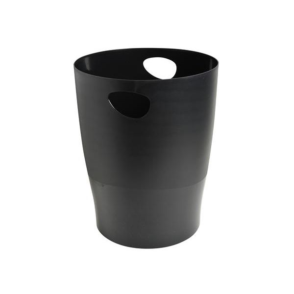 Odpadkový kôš, 15 l, PP, EXACOMPTA "Ecobin Economy", čierny