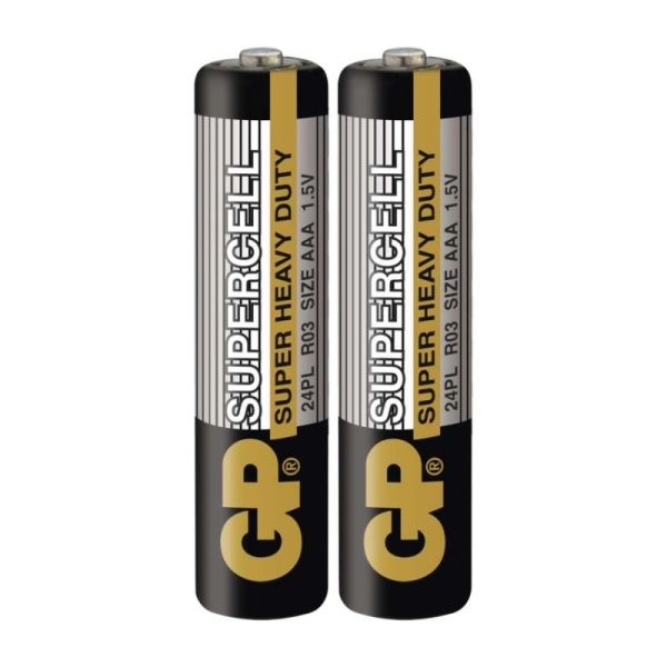 Zinko-uhlíková batéria GP Supercell R03 (AAA), 2 ks