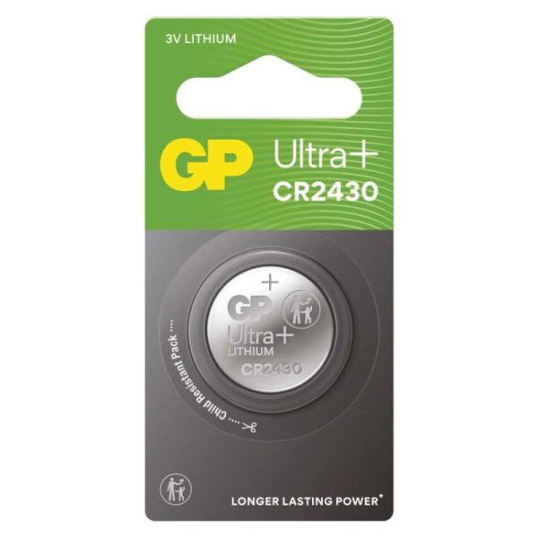 Lítiová gombíková batéria GP Ultra plus CR2430, 1 ks