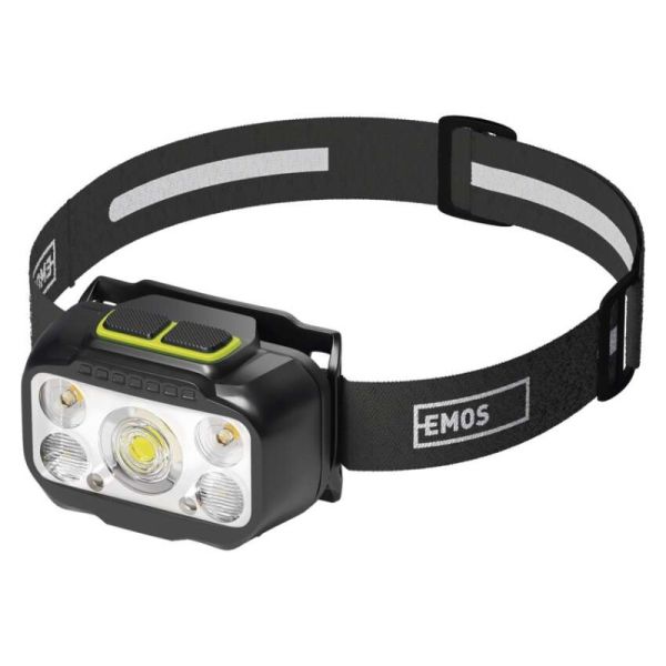 LED nabíjacia čelovka P3546, 550 lm, Li-Pol 1000 mAh / 3× AAA