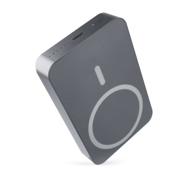 Power banka EMOS WI 1046, 10 000 mAh, 20 W+Wireless, šedá 