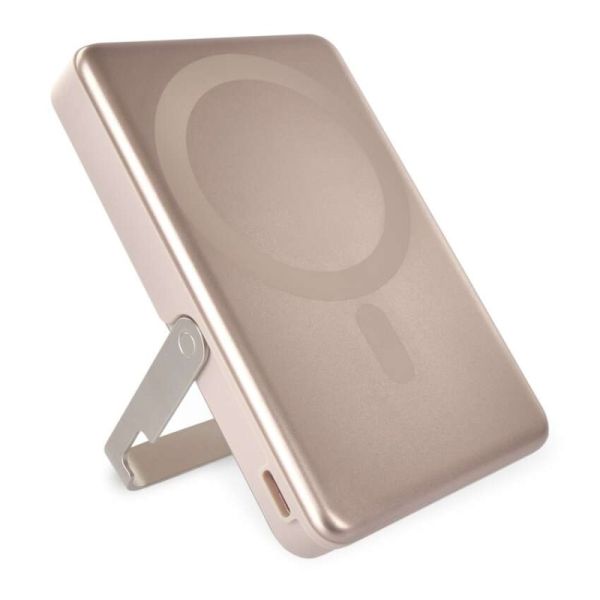 Power bank EMOS WI 1031, 10 000 mAh, 20 W + wireless, ružovo-zlatá