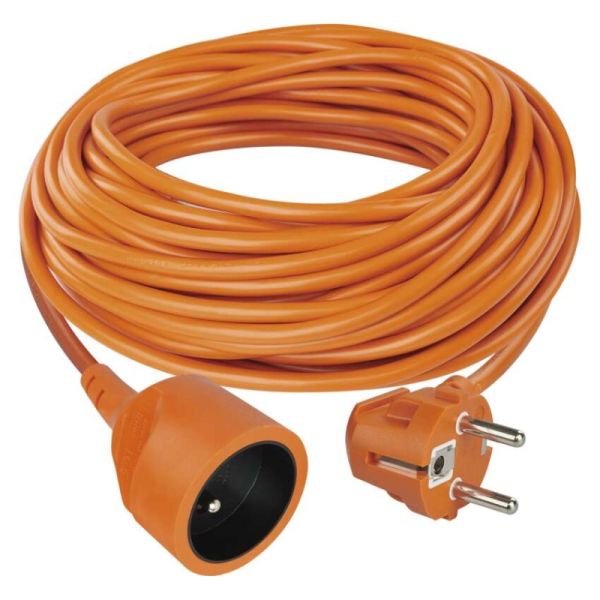 Predlžovací kábel 25 m / 1 zásuvka / oranžový / PVC / 230 V / 1,5 mm2