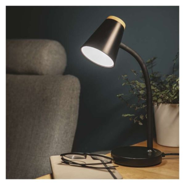 LED stolná lampa TARA, čierna