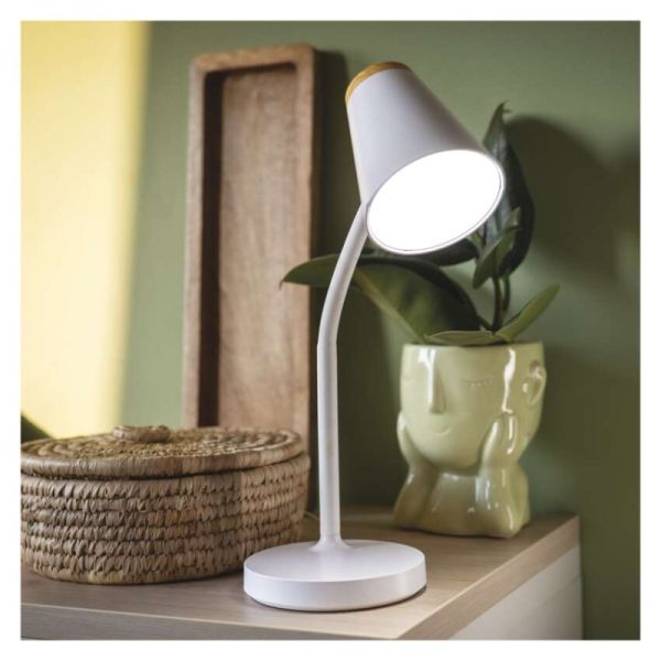 LED stolná lampa TARA, biela