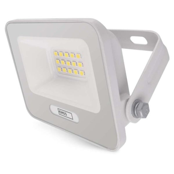 LED reflektor GLARO 10W, biely, IP65, 1000 lm, neutrálna biela