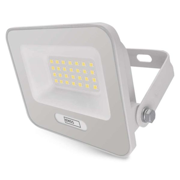LED reflektor GLARO 20W, biely, IP65, 2000 lm, neutrálna biela