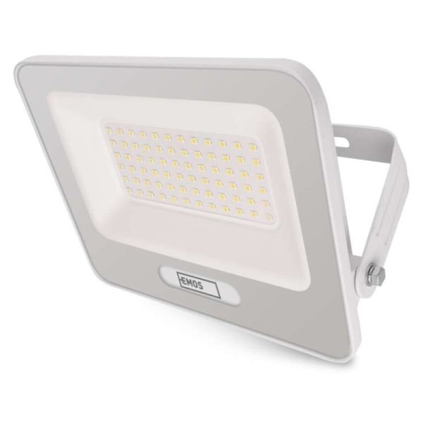 LED reflektor GLARO 50W, biely, IP65, 5000 lm, neutrálna biela